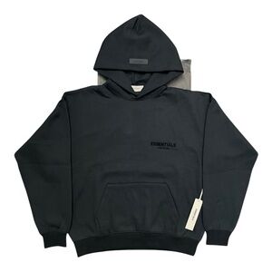 Fear Of God Essentials Stretch Limo Hoodie Black Size XS SS22 Brand New